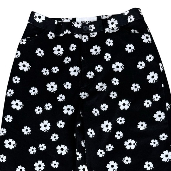 ROLLAS Folk Floral Heidi Pant Cotton High Rise New Without Tags Size 27 - Picture 4 of 12